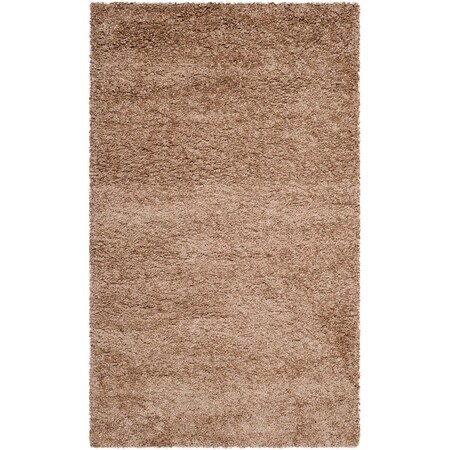 Safavieh Contemporary Rectangle Premium Shag Rug, Dark Beig - 2 x 20 ft. SG180-1414-220